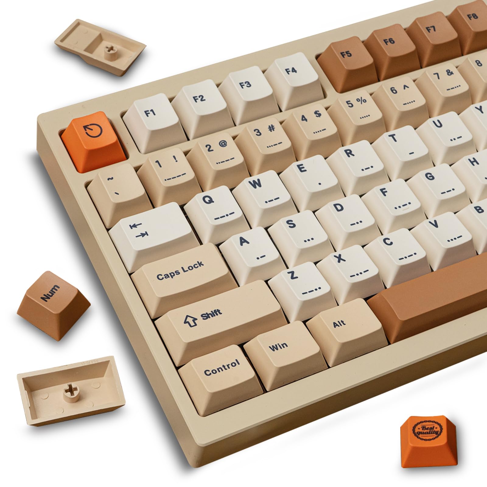 Cherry Profile PBT Retro 80s キーキャップ セット Amazon.co.jp: ZMX PBT レトロキーキャップ チェリープロファイル 厚手